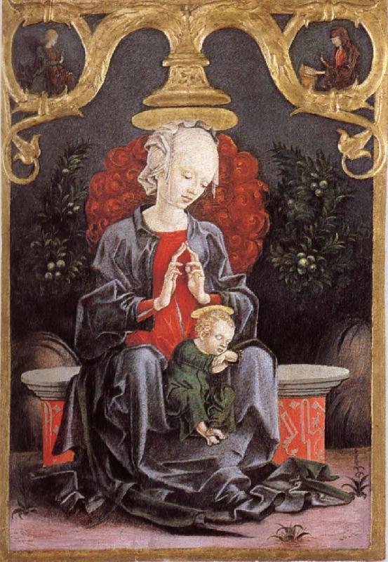 Cosimo Tura Madonna and child in a tradgard Germany oil painting art
